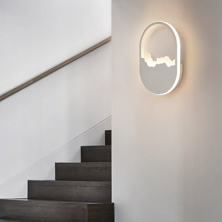 Contemporary Oval LED Wall Lamp