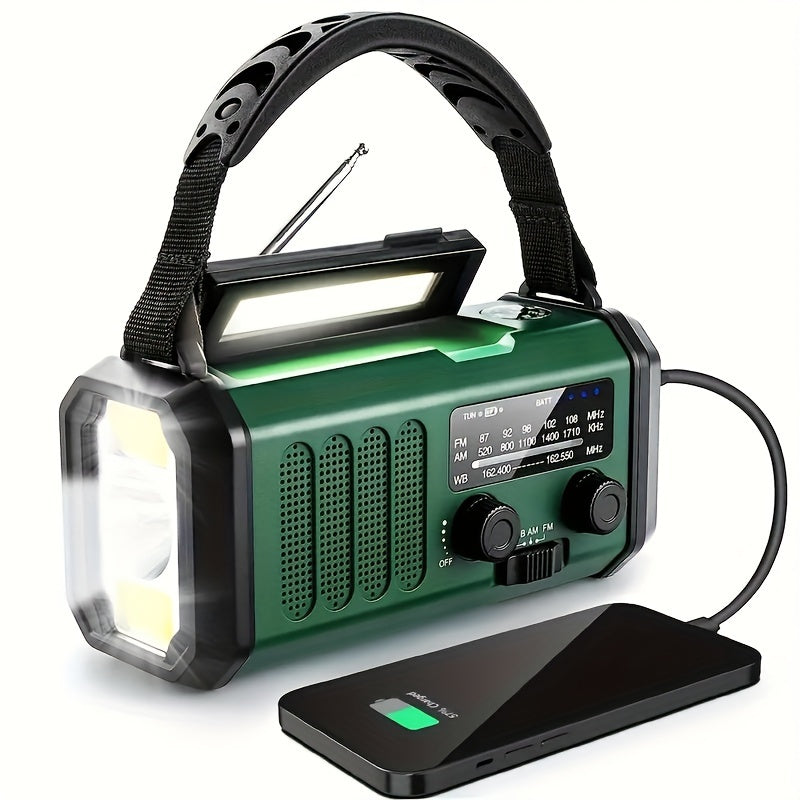 Portable Solar Powered Radio With Weather Alert System - HappyKidMart