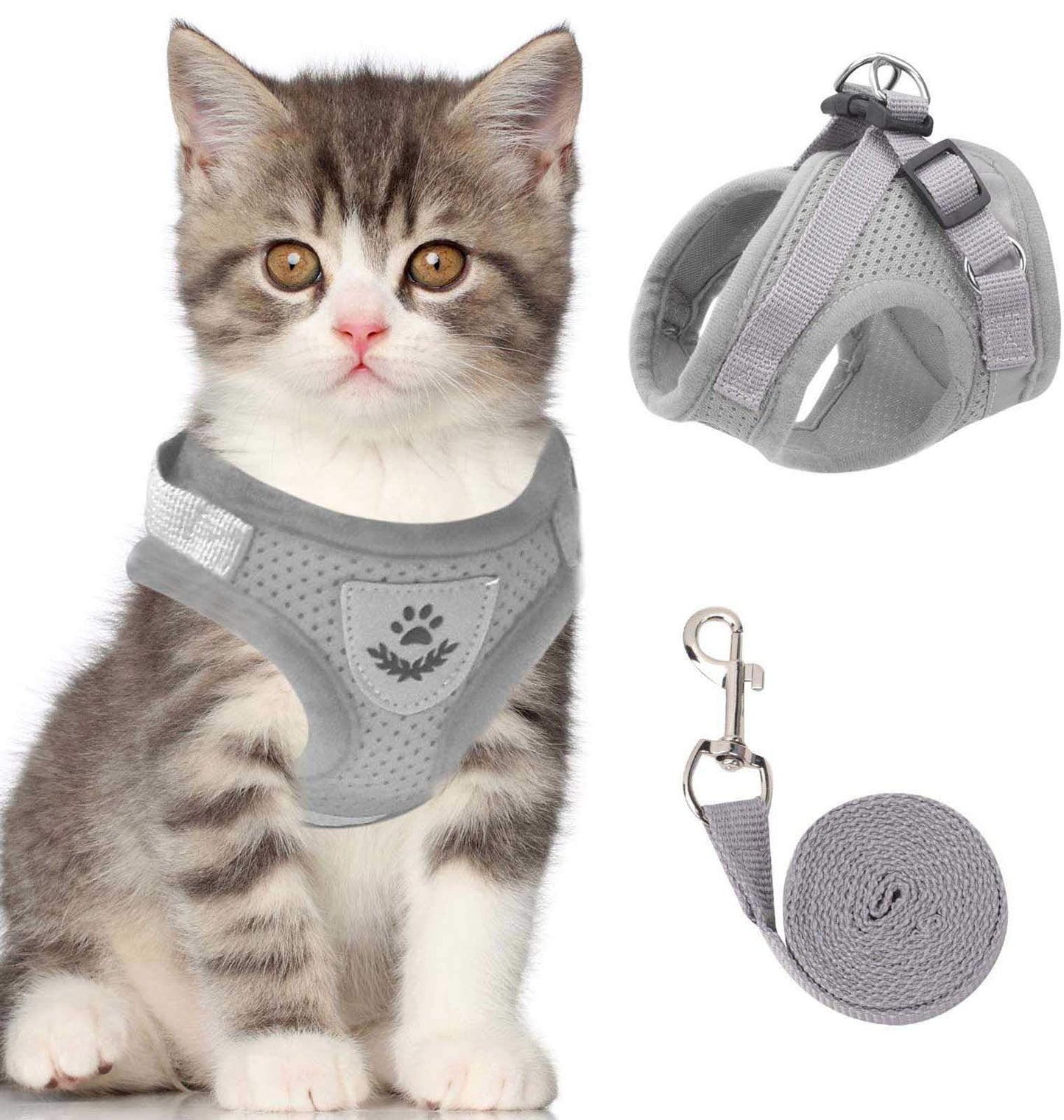 Visible Pet Harness Set | Safe Reflective Cat Vest