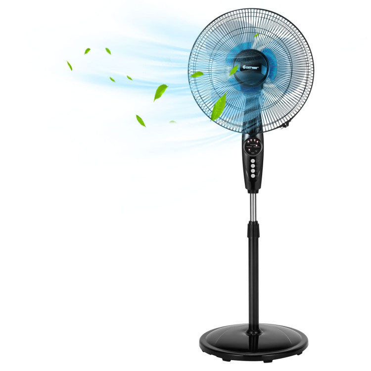 Powerful 16-Inch Remote Control Oscillating Fan - HappyKidMart