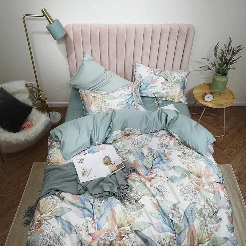 Soft Floral Cotton Bedding Set - HappyKidMart