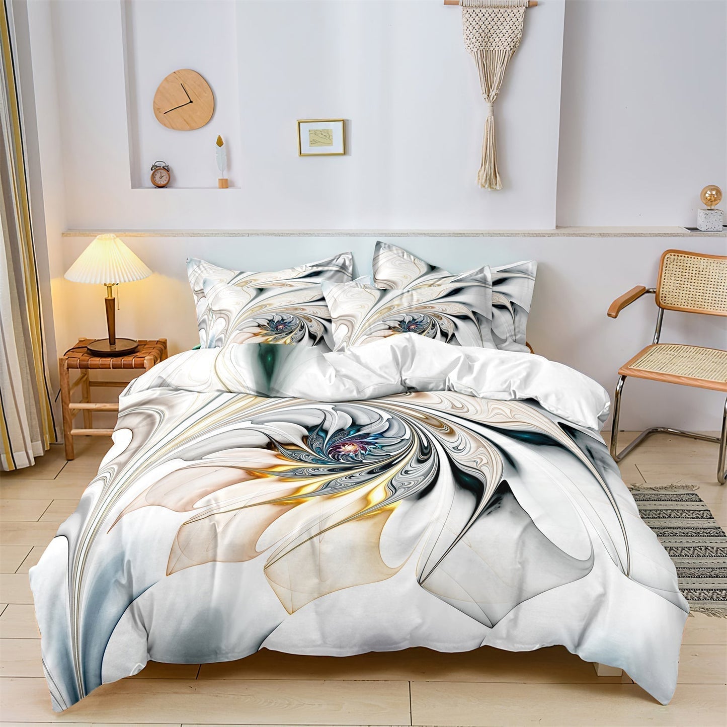 Stylish Bedding Set Floral Pattern Comforter Cover - HappyKidMart