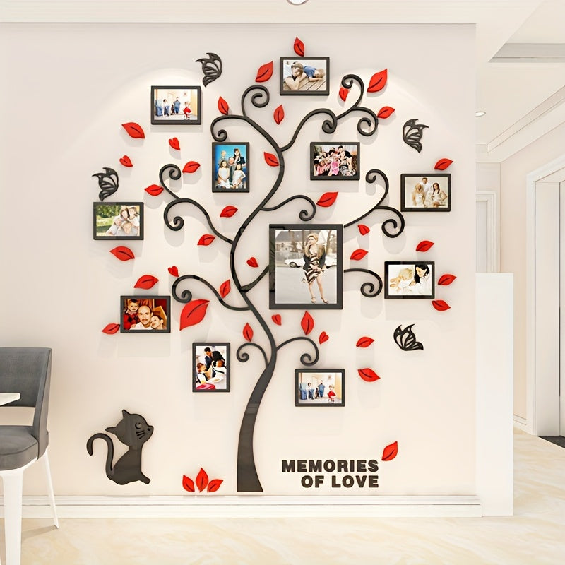 Personalized Picture Tree Wall Sticker with 3D Frame