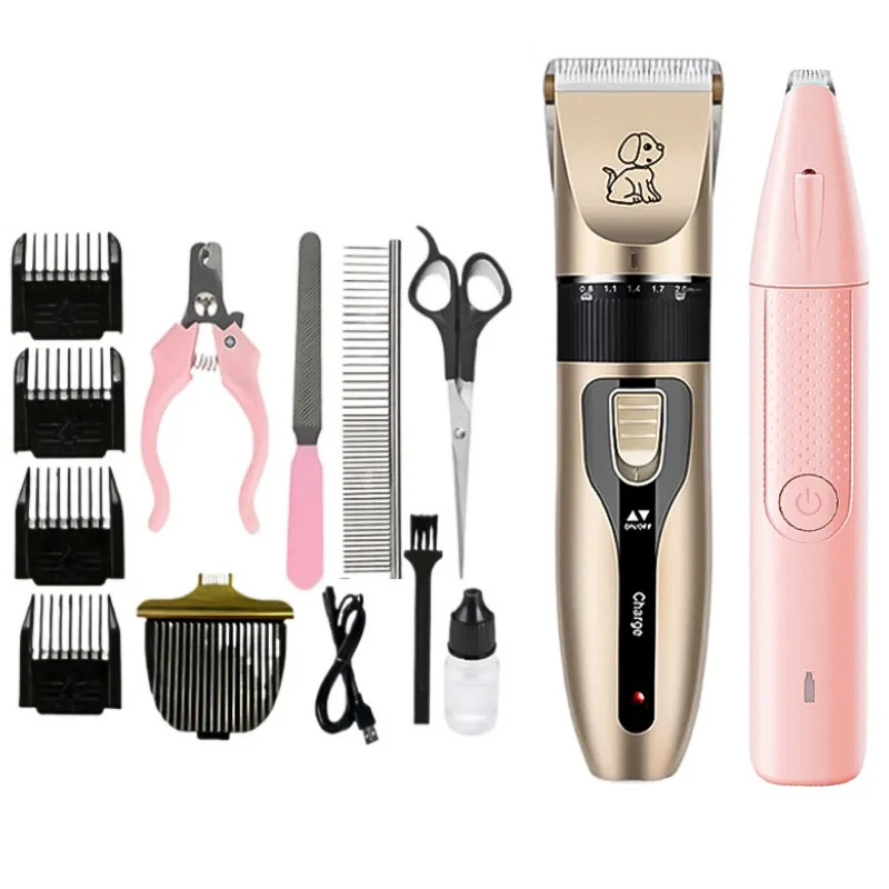 Premium Pet Grooming Kit | Silent Rechargeable Clippers