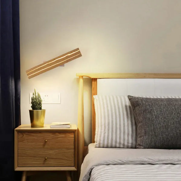 Rustic Wooden Wall Light - HappyKidMart
