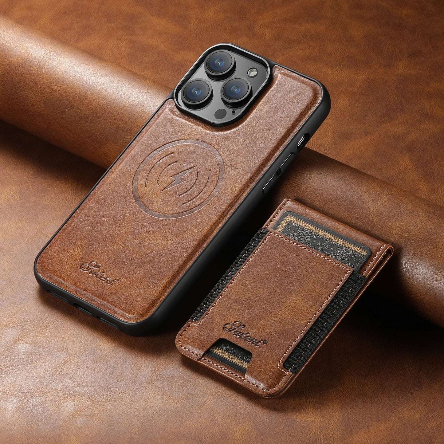 Luxury Phone Wallet Cover | Slim Card Holder Case