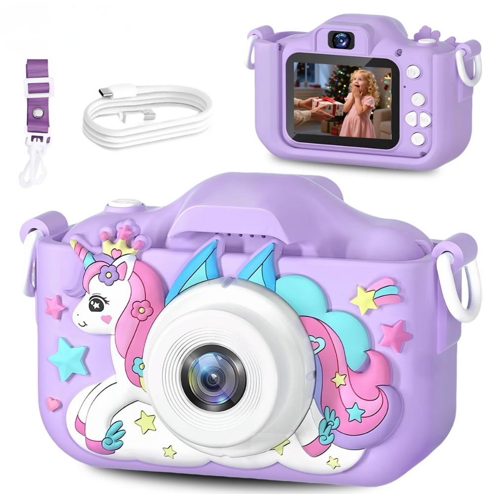 Fun Kids Digital Camera with 32GB and Rechargeable Battery