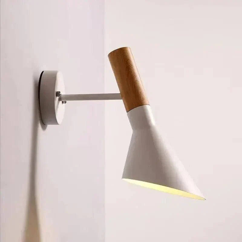 Contemporary Wooden Desk Lamp Adjustable Bright Light