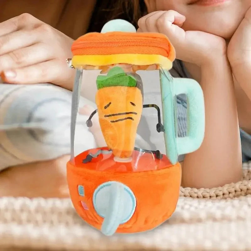 Interactive Rotating Plush Carrot Blender Toy