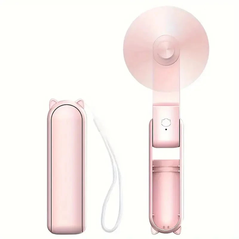 Compact Travel USB Fan with Rechargeable Battery