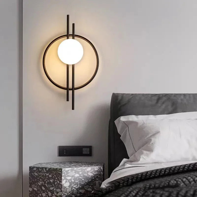 Classic Round Glass Wall Light - HappyKidMart