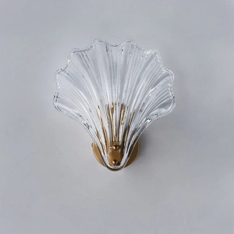 Beachy Glass Wall Light | Seashell Style Sconce