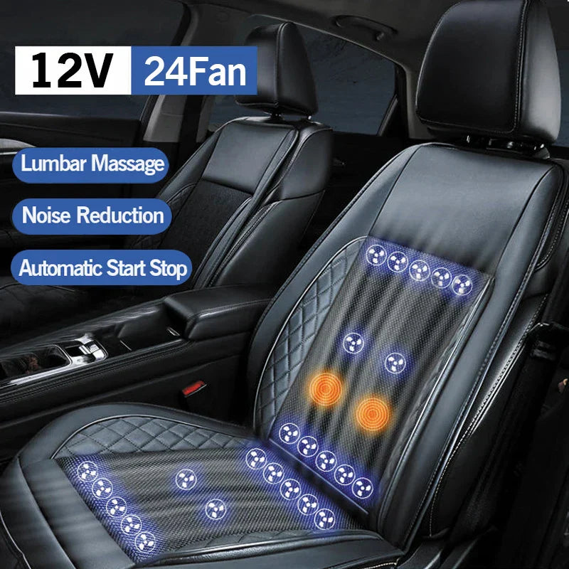 Cooling Massage Car Seat | 24 Ventilated Fan System