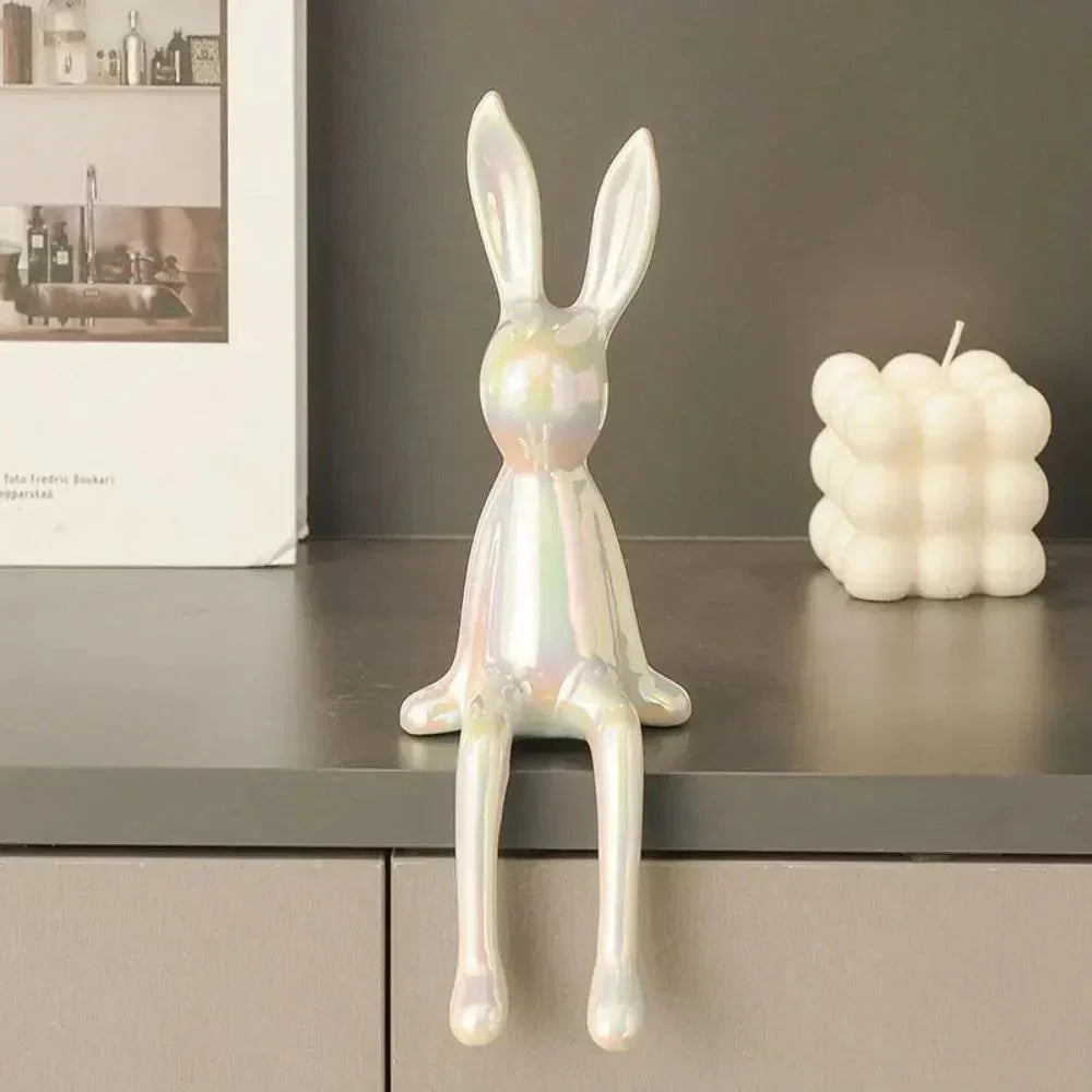 Luxury Golden Bunny Home Decoration