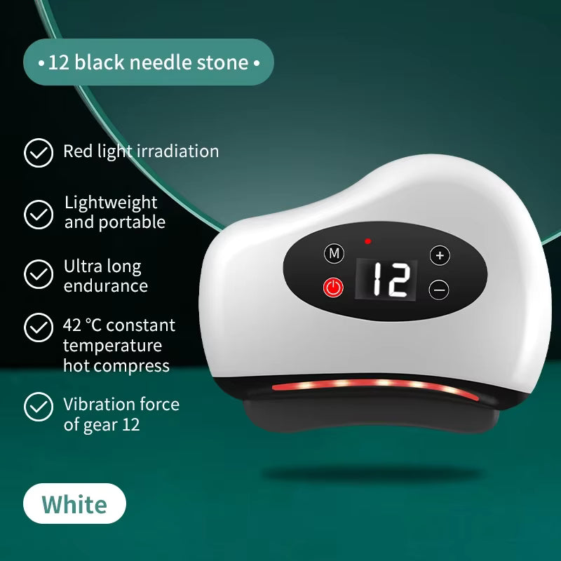 Electronic Face Massager With Heat And Vibration
