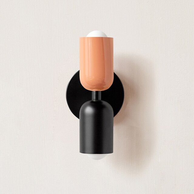 Contemporary Dual Head White Wall Lamp
