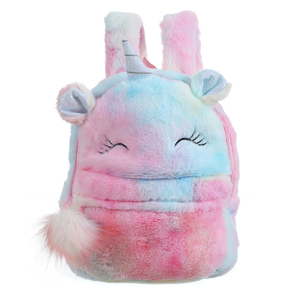 Colorful Unicorn School Bag | Soft Rainbow Backpack