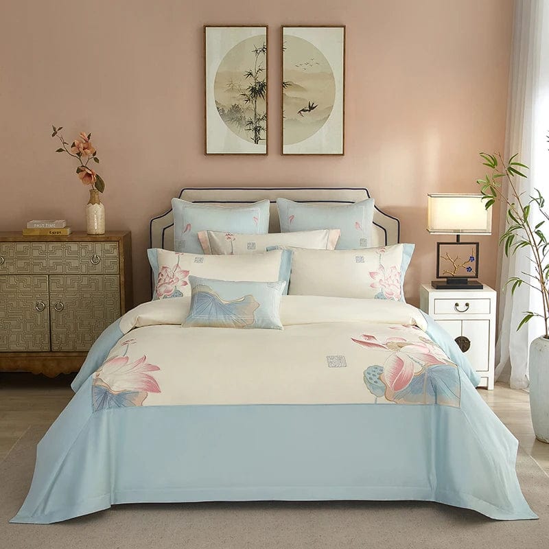 Beautiful Flower Pattern Bed Sheet Set - HappyKidMart