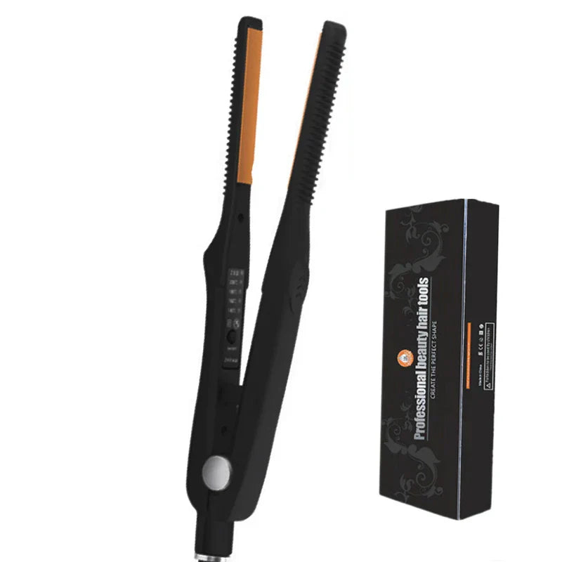 Compact Ceramic Hair Straightener Curler