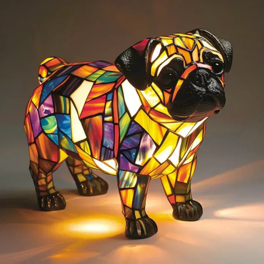 Colorful Glass Pet Lamp Tiffany Inspired Home Decor