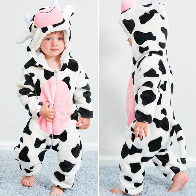 Cozy Kids Onesie Animal Print Super Soft Fleece