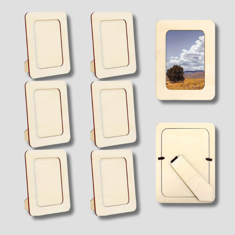 Rustic Wood Picture Frame Set - HappyKidMart