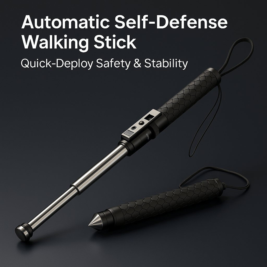 SafeWalk Automatic Defense Cane with Balance Support - HappyKidMart