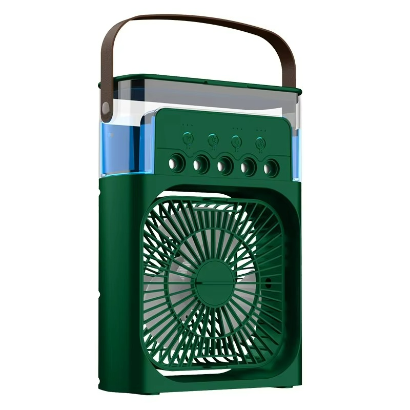 Compact USB Air Conditioner Fan with Mist Humidifier