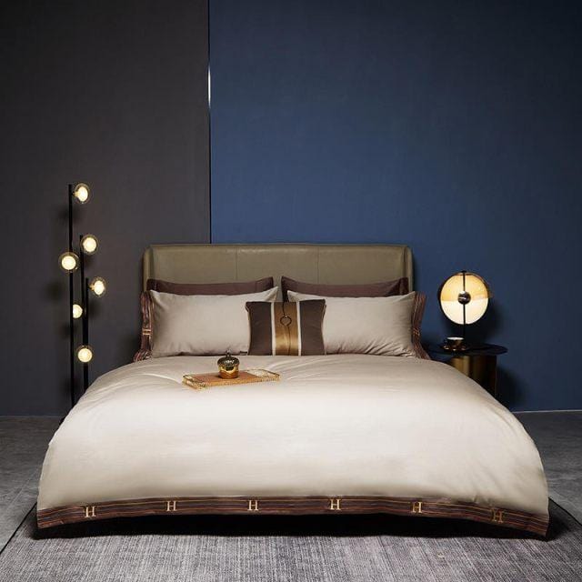 Luxurious White Cotton Bedding Set - HappyKidMart