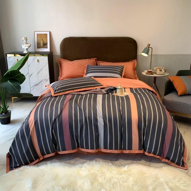 Soft Cotton Bedding Set | Classic Stripe Design - HappyKidMart