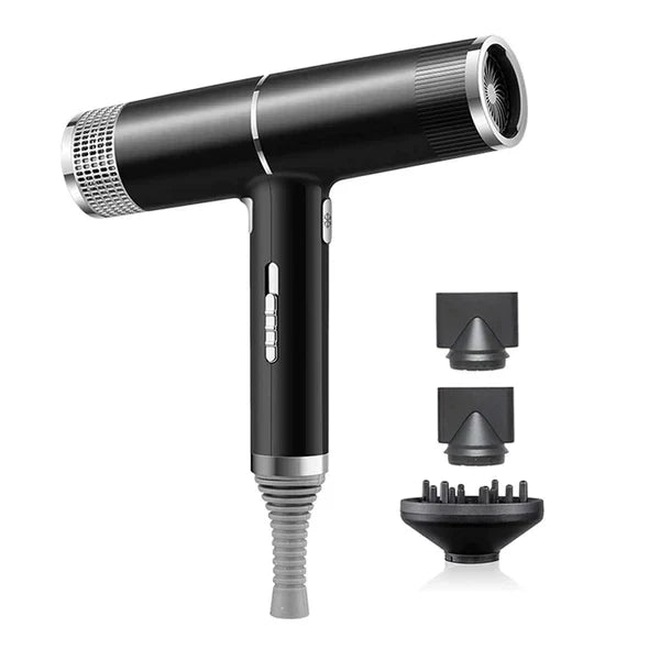 Fast Ionic Salon Hair Dryer with Diffuser & Nozzles