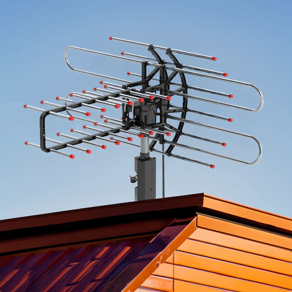 Long Distance HD TV Antenna with UHF and VHF Signals - HappyKidMart