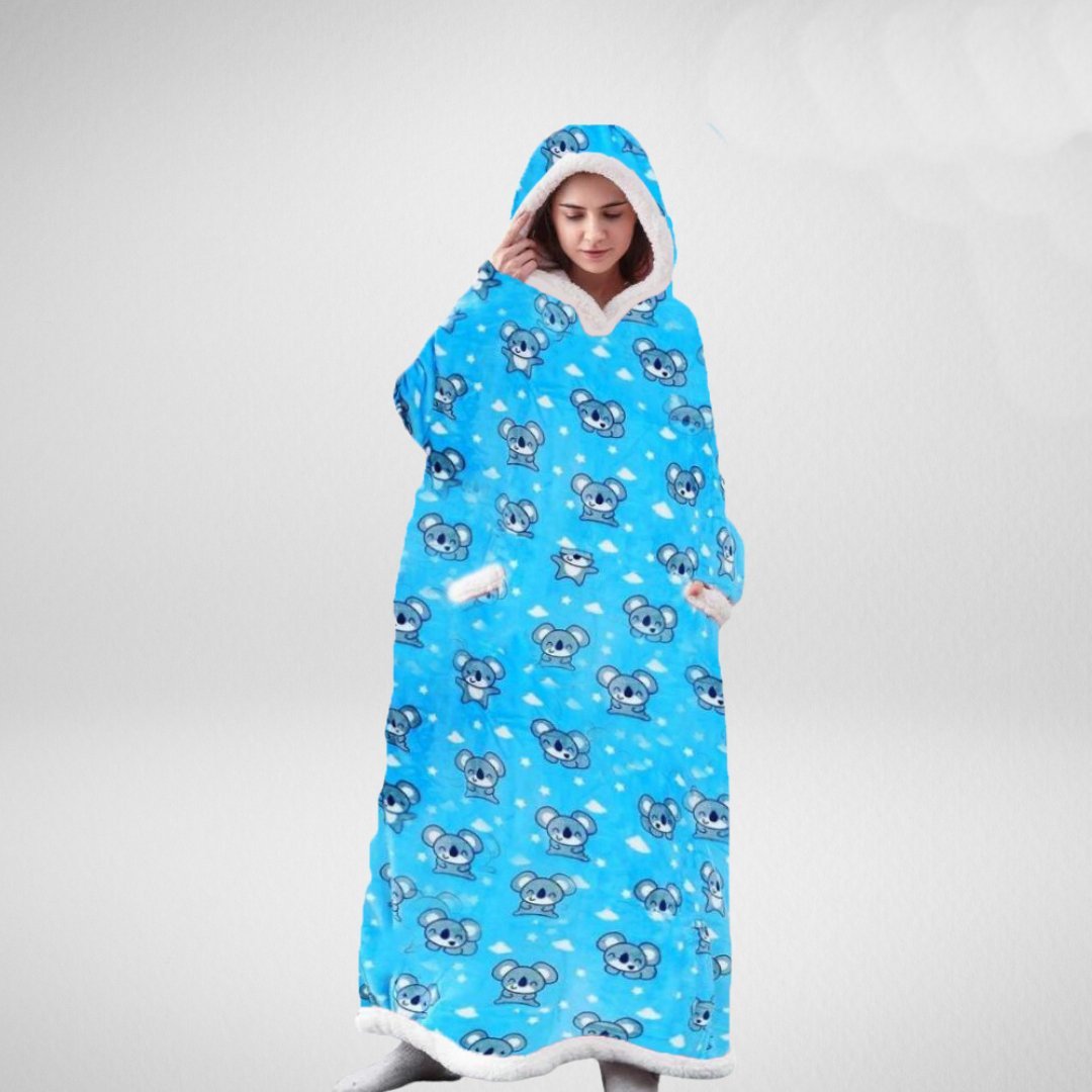 Large Cozy Microfleece Blanket with Sherpa Lining