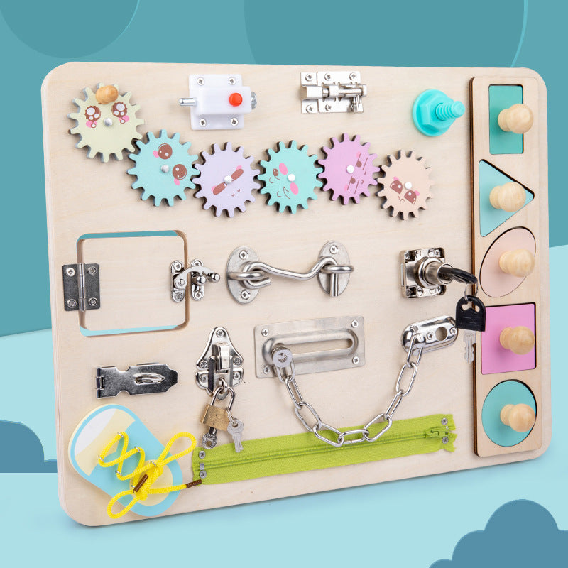 Happy Kid Mart-Kids Wooden Sensory Board