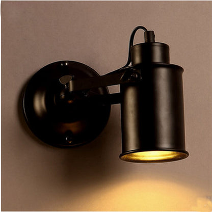 Modern Black Metal Wall Light | Adjustable Arm Sconce
