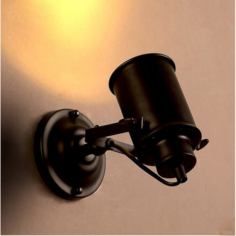 Modern Black Metal Wall Light | Adjustable Arm Sconce - HappyKidMart