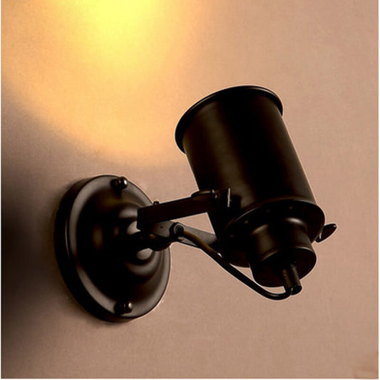 Modern Black Metal Wall Light | Adjustable Arm Sconce - HappyKidMart