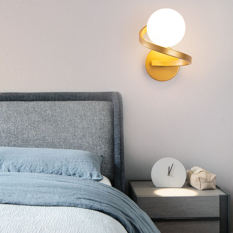 Stylish Iron Spiral Wall Light