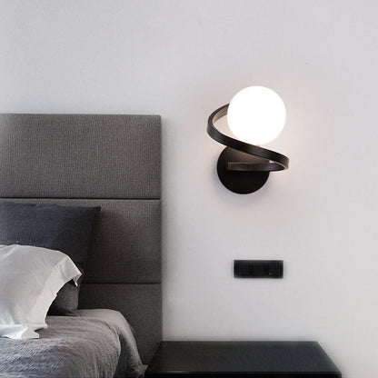 Stylish Iron Spiral Wall Light