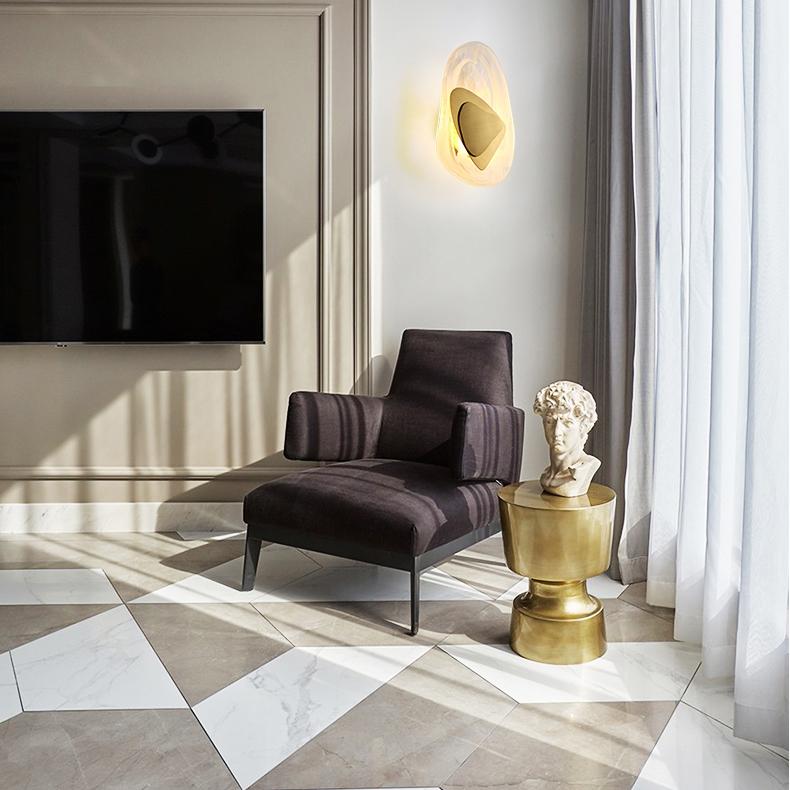 Elegant Glass Metal Wall Lamp - HappyKidMart