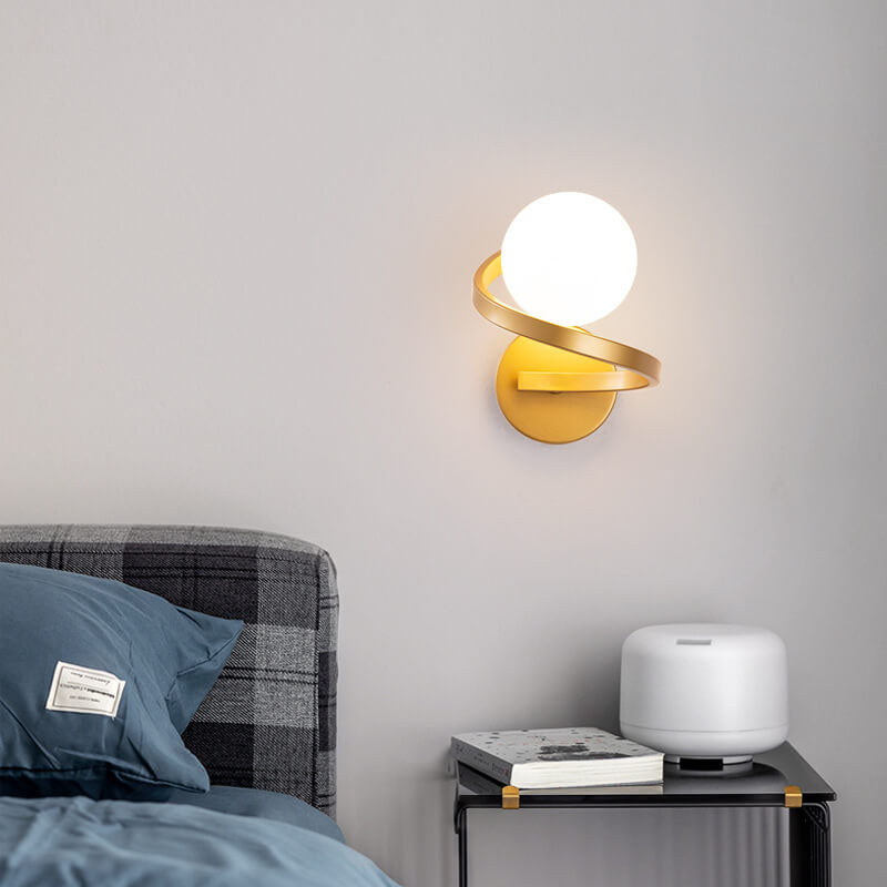 Stylish Iron Spiral Wall Light