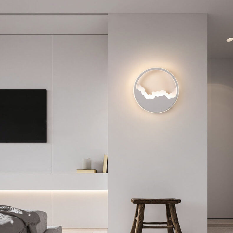 Contemporary Oval LED Wall Lamp