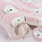 Cozy Pet Throw Blanket | Plush Star Print Design