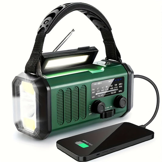 Portable Solar Powered Radio With Weather Alert System - HappyKidMart