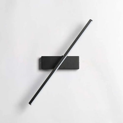 Sleek LED Rotating Wall Lamp | Black and Gold Finish