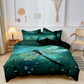 Green Leaf Pattern Bedding Set - HappyKidMart