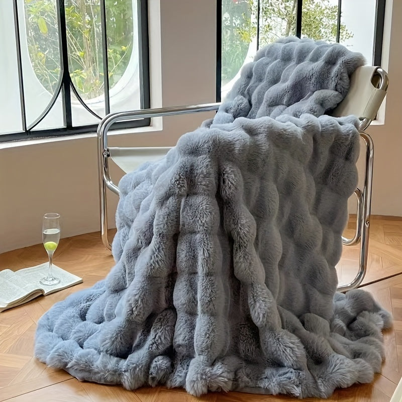Plush Faux Fur Soft Throw Blanket