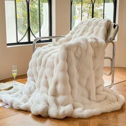 Plush Faux Fur Soft Throw Blanket
