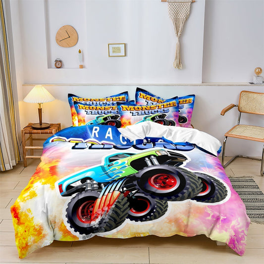 Fun Racing Car Bedding Set - HappyKidMart