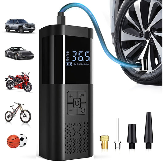 Compact 150PSI Portable Air Compressor Tire Pump - HappyKidMart